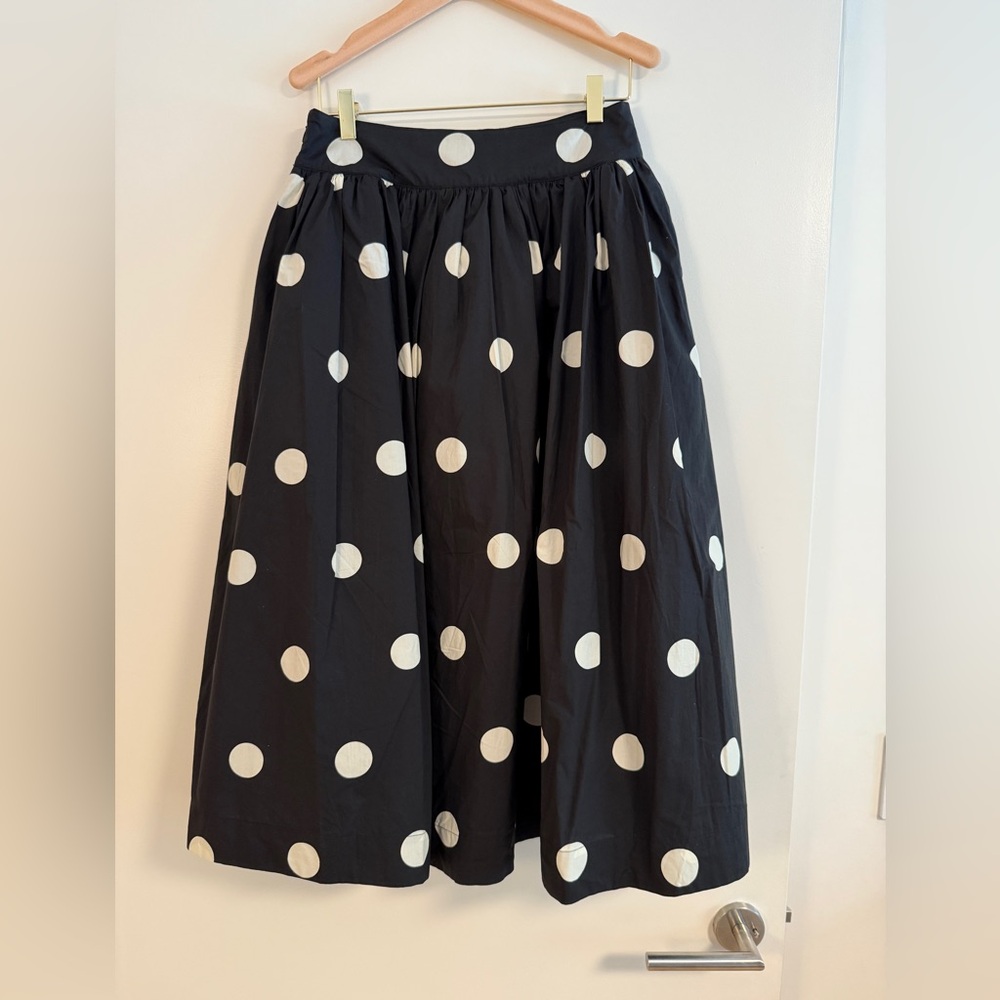 Ciao Lucia Zoe Skirt Polka Dot Midi- Black and White size 4 NWT - Picture 10 of 10